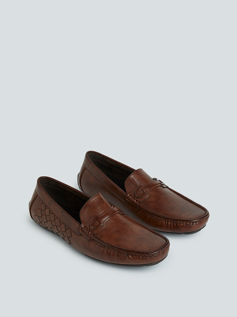 SOLEPLAY Brown Pure-Leather Loafers